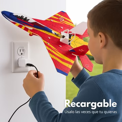 Juguete - Avión con lanzamiento manual