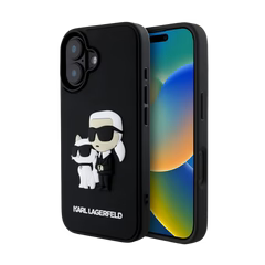 Estuche - Karl Lagerfeld hc 3d rubber kc nft black iphone 16