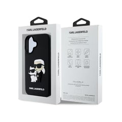 Estuche - Karl Lagerfeld hc 3d rubber kc nft black iphone 16