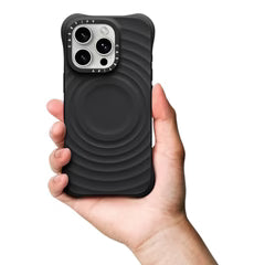 Estuche Casetify Ripple con Magsafe - Negro