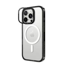 Estuche Casetify ring stand con magsafe - Transparente / Negro